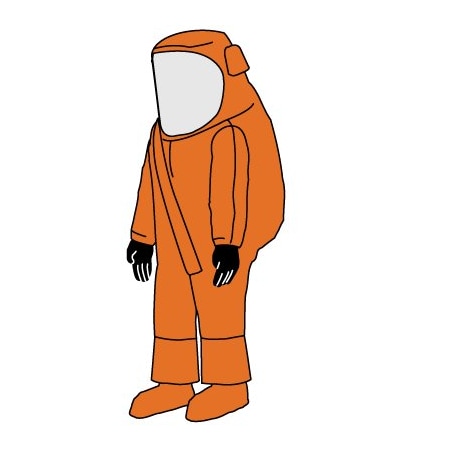 Kappler Zytron 500 Training Suit, Front Entry, Orange, L/XL Z5S555ORLGXL